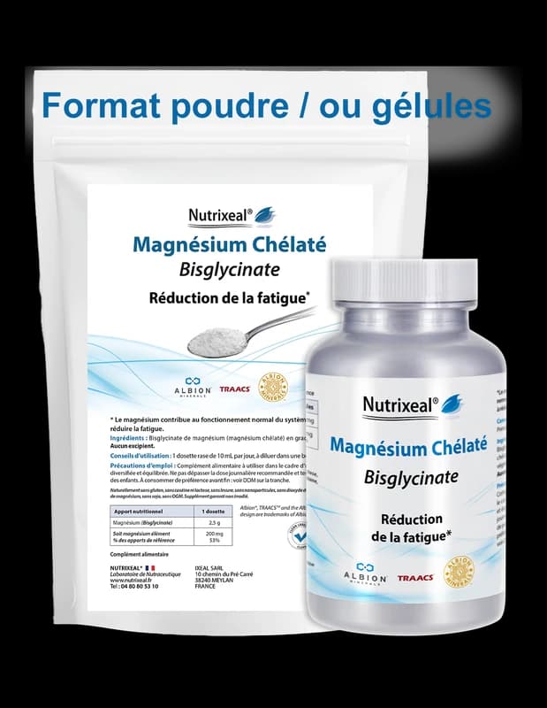 Nutrixeal Magnésium bisglycinate 100% chélaté