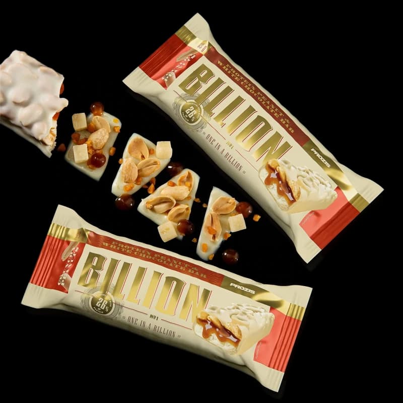 Prozis Billion - Barre Protéinée aux Cacahouètes et Chocolat Blanc x 2