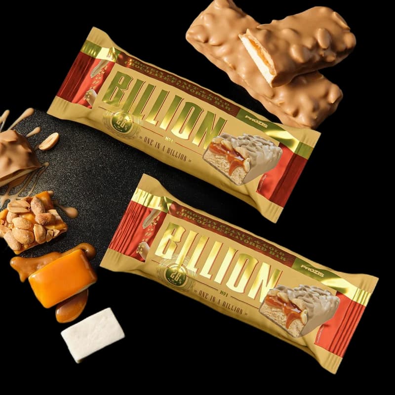 Prozis Billion Protein Peanut & Gold Chocolate Bar x 2