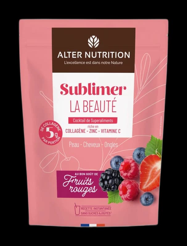 Alter Nutrition Cocktail Beauté Bio de super aliments au collagène marin