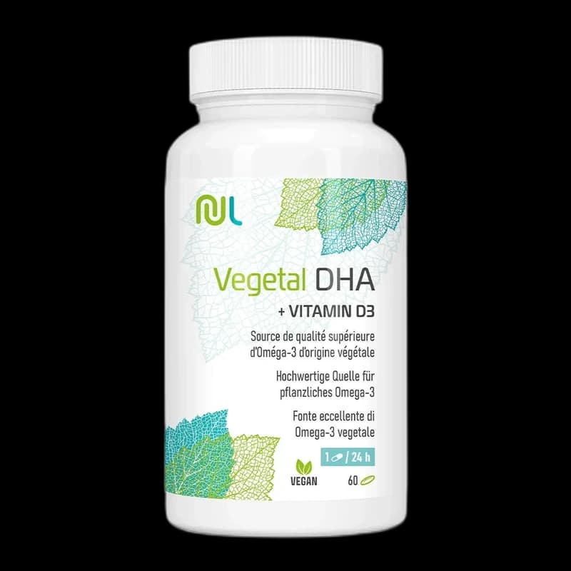 NutriLife Shop NutriLife DHA végétal & Vitamine D3 - cerveau, vision et immunité