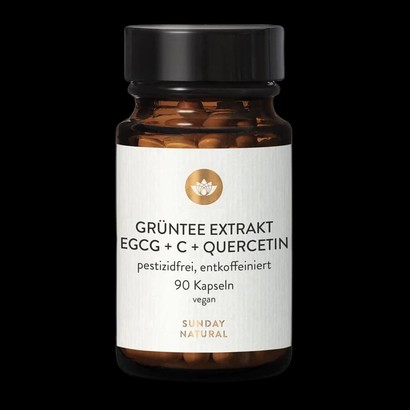 Sunday Natural EGCG gélules + vitamine C + quercétine 96% EGCG
