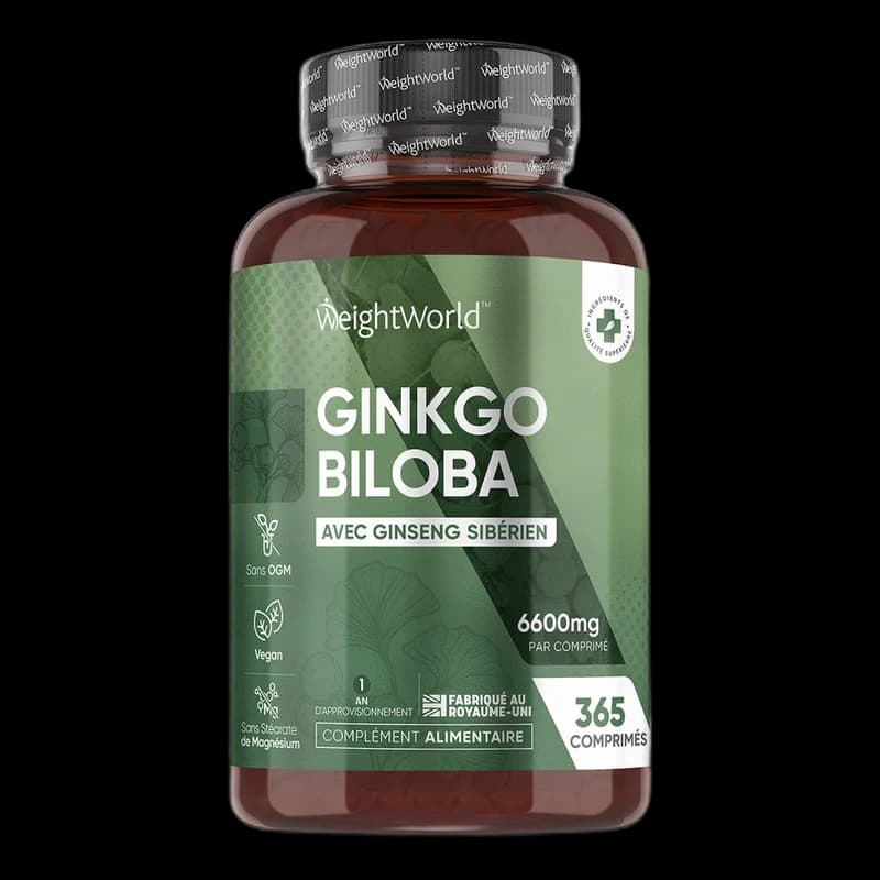 WeightWorld Ginkgo Biloba + Ginseng Sibérien