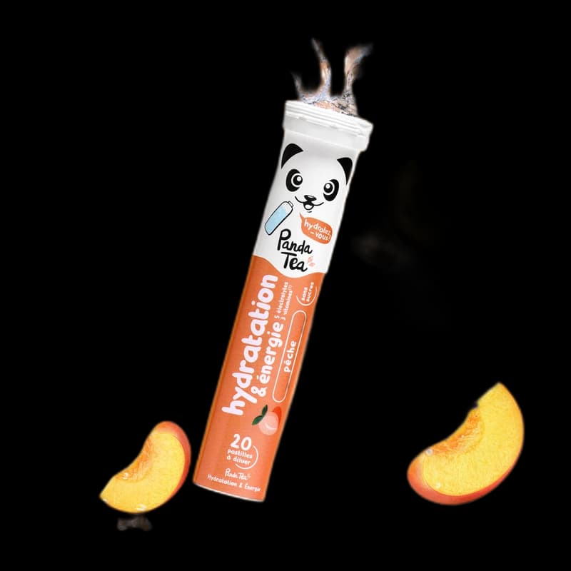 Panda Tea Pastilles Hydratation & Énergie - Pêche
