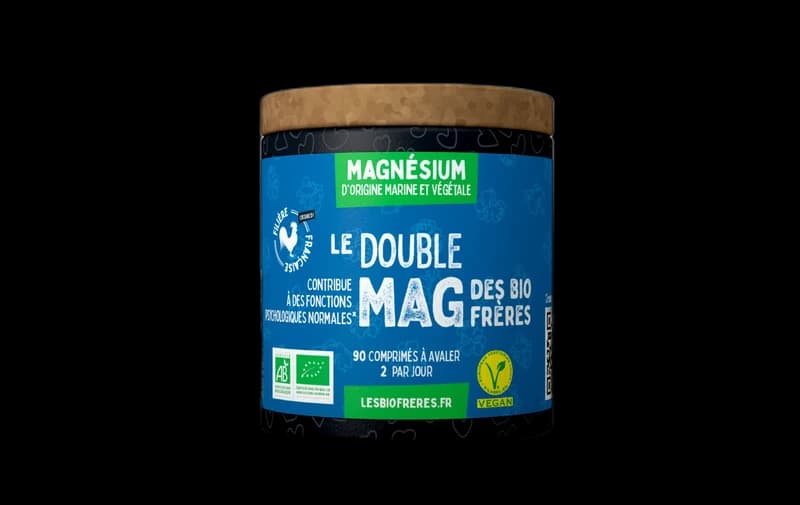 Les Bio Frères Double Mag' - Magnésium vegan d'origine naturelle