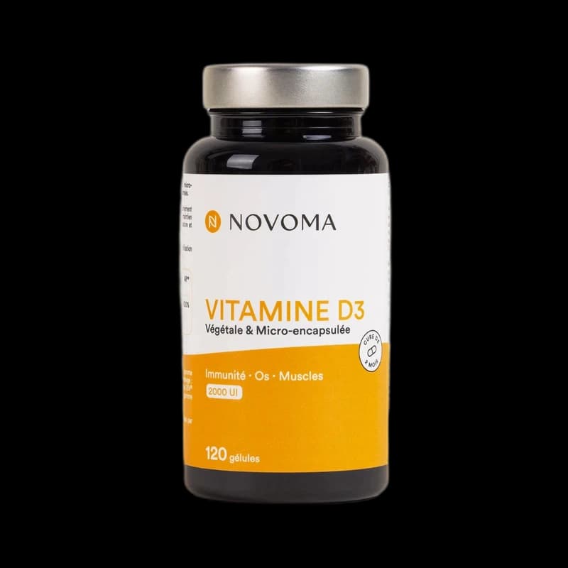 Novoma Vitamine D3 végétale 2000 UI 120 gélules