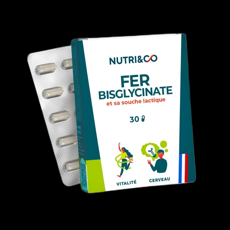 Nutri&Co Fer Bisglycinate et Souche Lactique