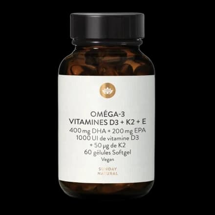 Sunday Natural Oméga-3 vitamine D3 K2