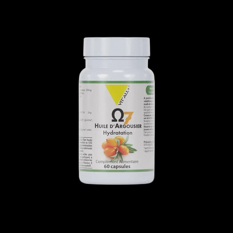 VIT'ALL+ OMEGA 7 Huile d'Argousier 500mg