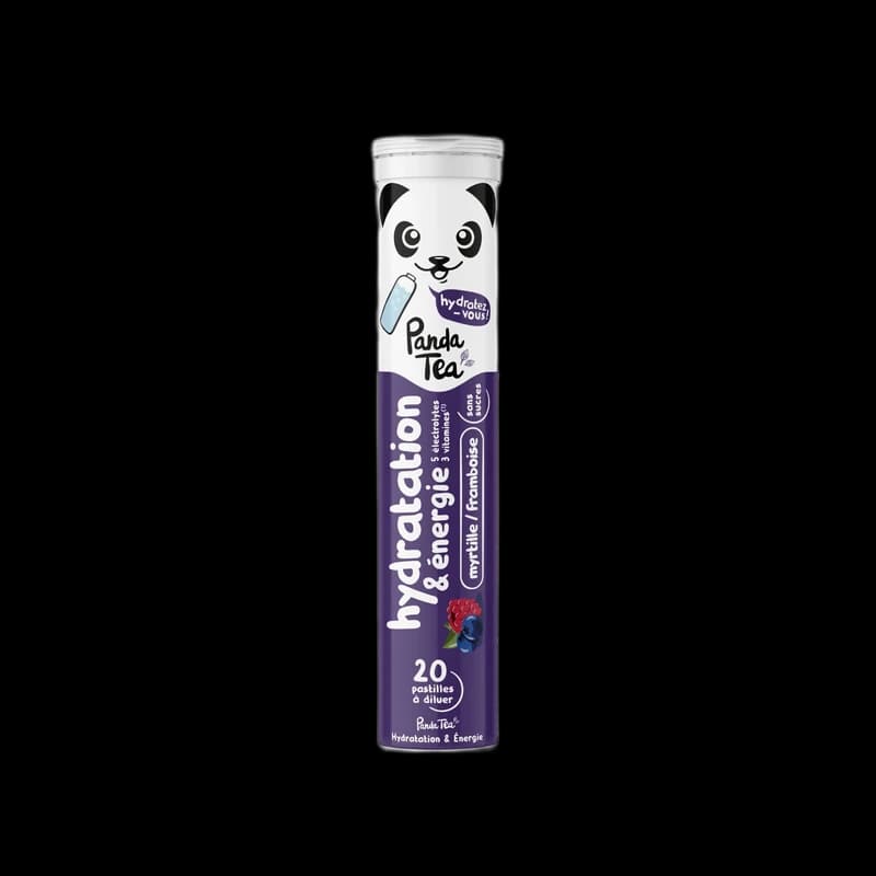Panda Tea Pastilles Hydratation & Énergie - Myrtille-Framboise