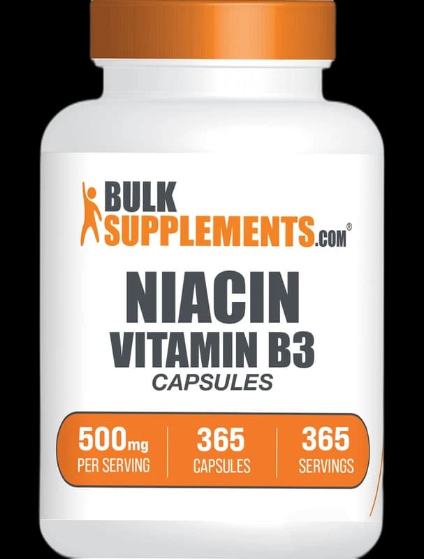 BulkSupplements Capsules de niacine (B3)