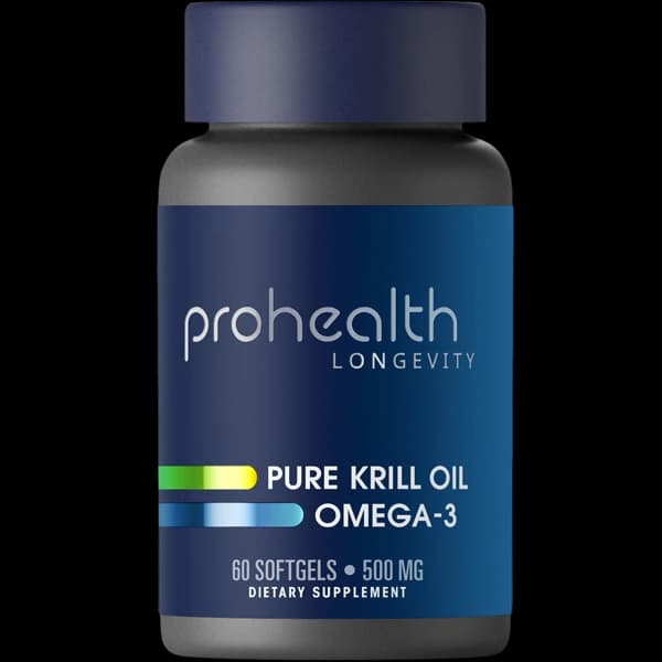 ProHealth Pure Krill Oil Omega-3 (500 mg, 60 softgels)