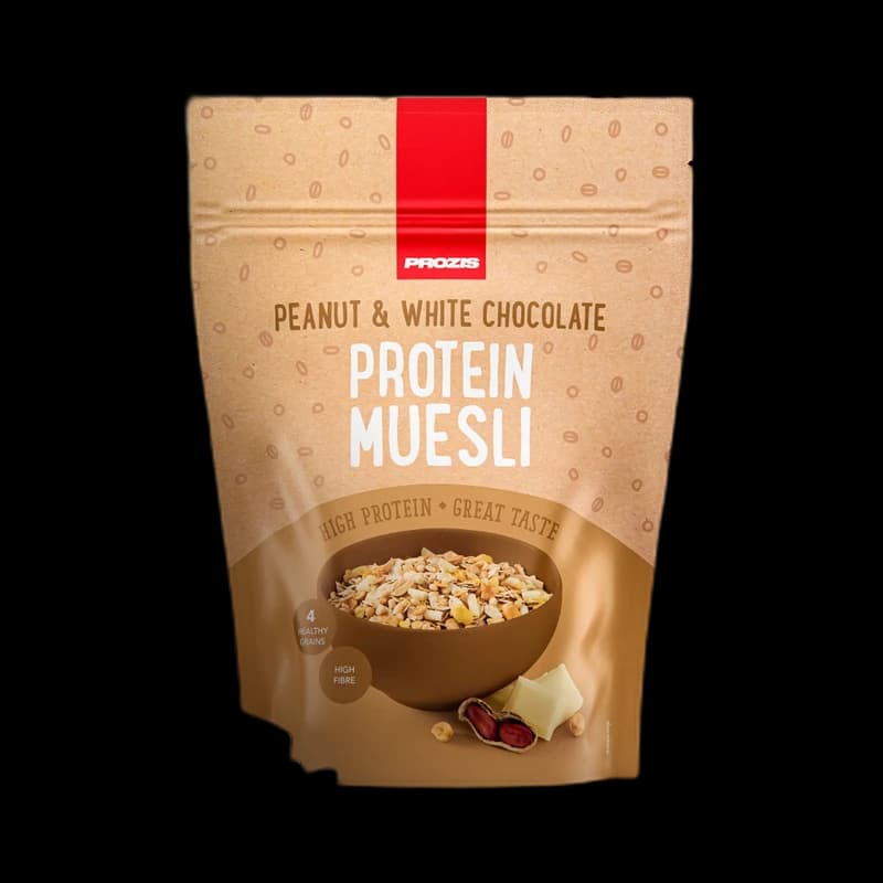 Prozis Protein Muesli 400 g Cacahouète-Chocolat Blanc