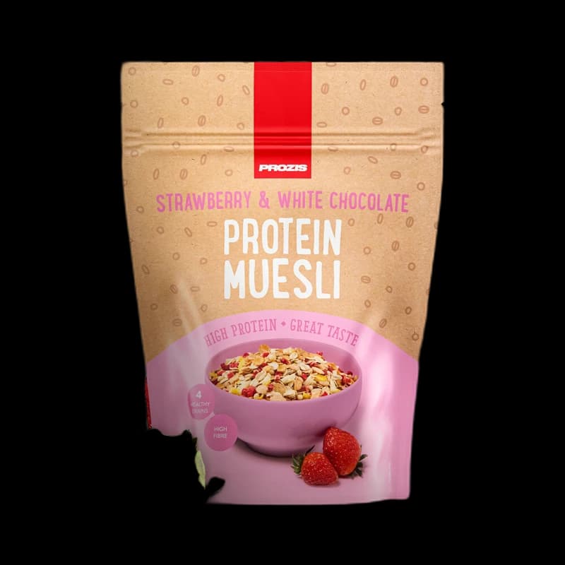 Prozis Protein Muesli 400 g Fraise-Chocolat Blanc