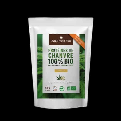 Alter Nutrition Protéines de chanvre bio vanille