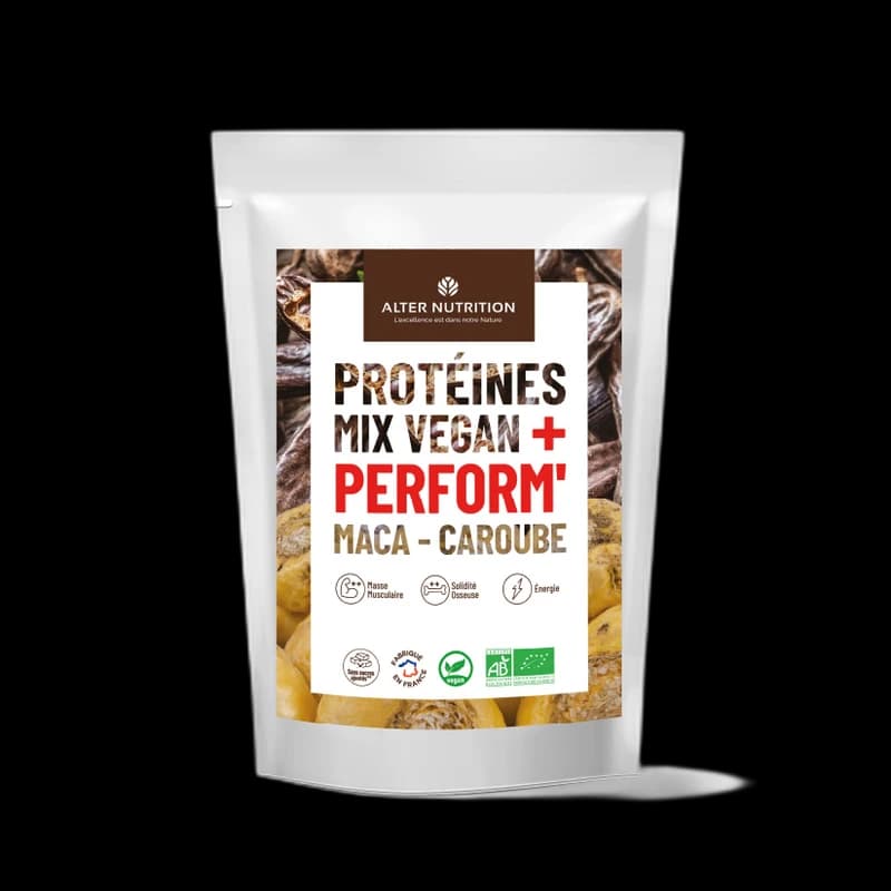 Alter Nutrition Protéines Vegan bio Perform maca caroube
