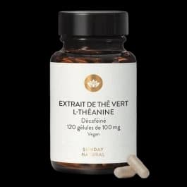 Sunday Natural L-Théanine pure 100 mg décaféinée