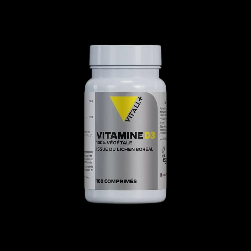 VIT'ALL+ VITAMINE D3 VÉGÉTALE 800 U.I 20μG – Comprimés