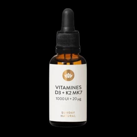 Sunday Natural Vitamines D3 K2 1000 UI + 20