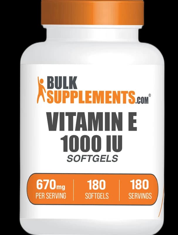 BulkSupplements Vitamine E 1000 UI softgels