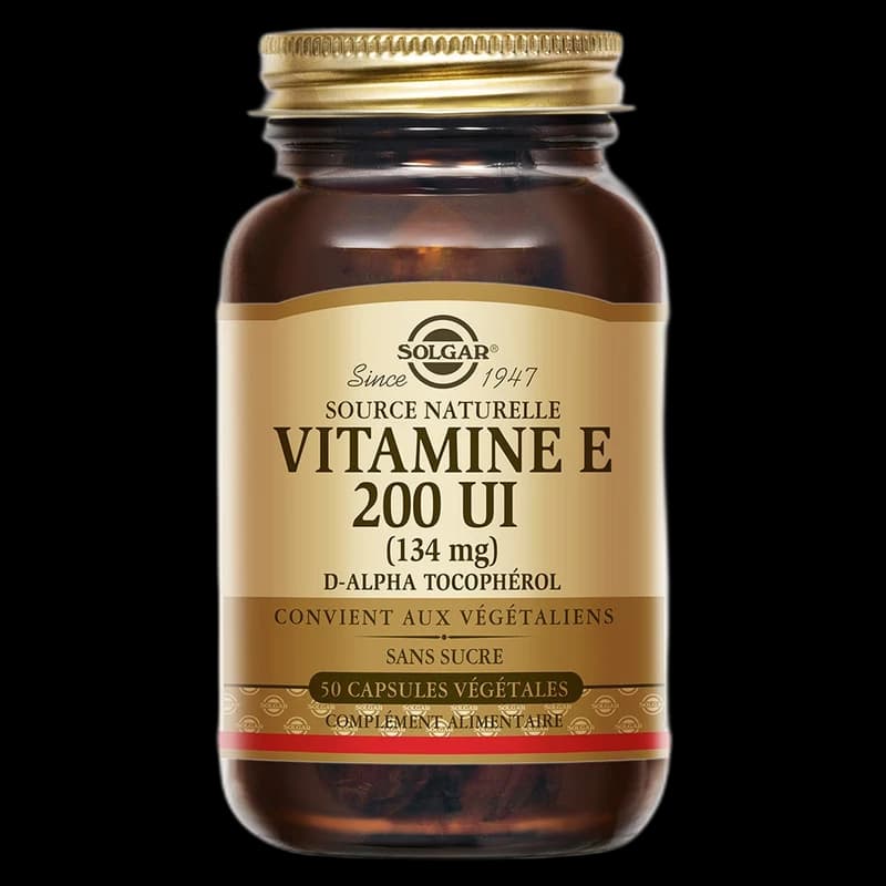Solgar Vitamine E 200 UI naturelle 50 gélules végétales