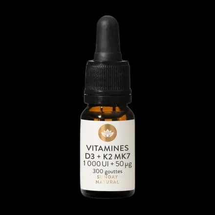 Sunday Natural Vitamines D3 K2 1000 UI + 50 (tout-trans)