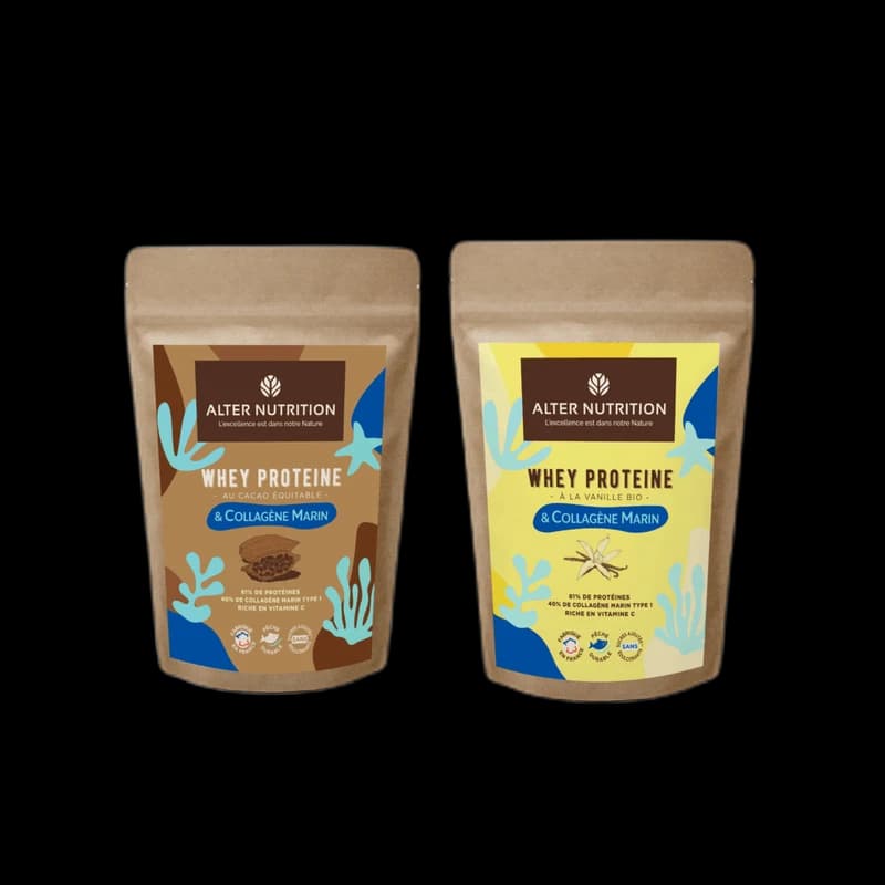 Alter Nutrition Whey protéine bio au collagène marin