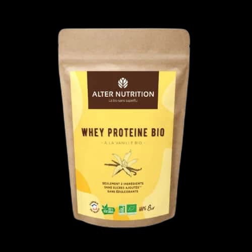 Alter Nutrition Whey protéine en poudre bio vanille